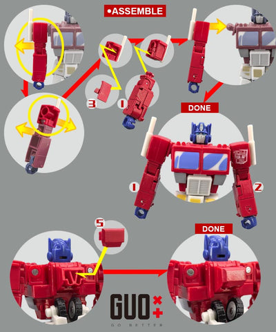 【Incoming】Go Better Studio GX-73R / GX-73B GX73R / GX73B Upgrade Kit / Gap fillers for Studio Series Devastation Optimus Prime Upgrade Kit