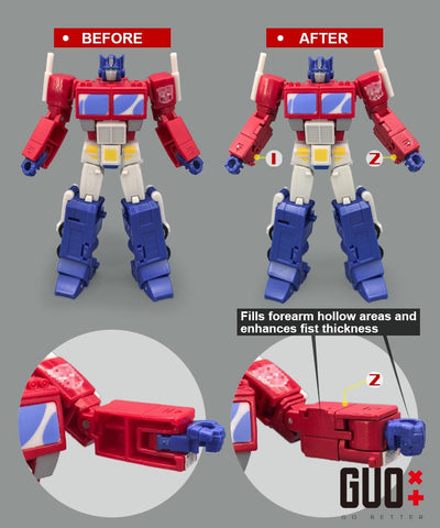 【Incoming】Go Better Studio GX-73R / GX-73B GX73R / GX73B Upgrade Kit / Gap fillers for Studio Series Devastation Optimus Prime Upgrade Kit