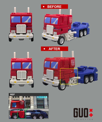 【Incoming】Go Better Studio GX-73R / GX-73B GX73R / GX73B Upgrade Kit / Gap fillers for Studio Series Devastation Optimus Prime Upgrade Kit