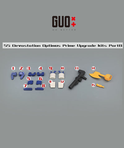 【Incoming】Go Better Studio GX-73R / GX-73B GX73R / GX73B Upgrade Kit / Gap fillers for Studio Series Devastation Optimus Prime Upgrade Kit