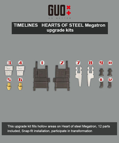 Go Better Studio GX-79 GX79 Upgrade Kit / Gap fillers for Timelines Hearts of Steel Megatron Upgrade Kit