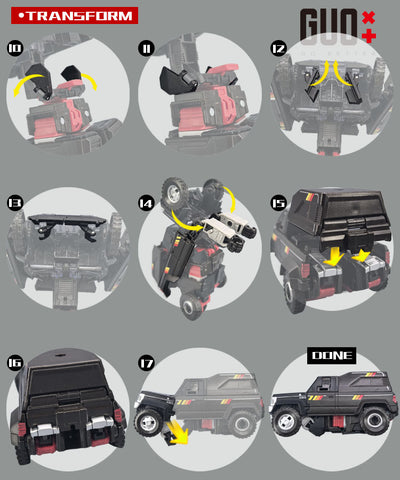 Go Better Studio GX-72U GX72U Upgrade Kit / Gap fillers for Legacy United Trailbreaker Upgrade Kit