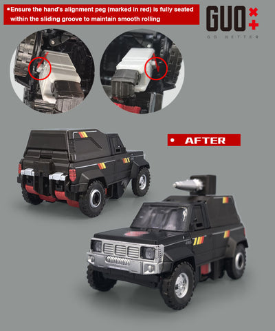 Go Better Studio GX-72U GX72U Upgrade Kit / Gap fillers for Legacy United Trailbreaker Upgrade Kit