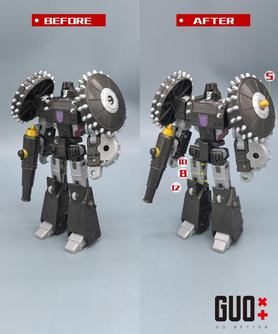 Go Better Studio GX-79 GX79 Upgrade Kit / Gap fillers for Timelines Hearts of Steel Megatron Upgrade Kit
