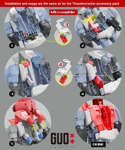 【Incoming】Go Better Studio GX-85R GX85R Upgrade Kit / Gap fillers for Studio Series SS86 Movie Starscream Upgrade Kit