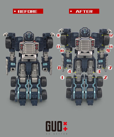 Go Better Studio GX-56B GX56B Gap fillers for Generations Armada Universe Nemesis Prime Upgrade Kit