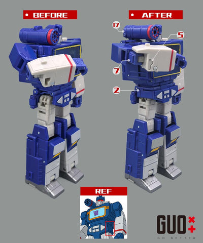 【Incoming】Go Better Studio GX-86 GX86 Upgrade Kit / Gap fillers for Studio Series SS86 Movie Soundwave Upgrade Kit