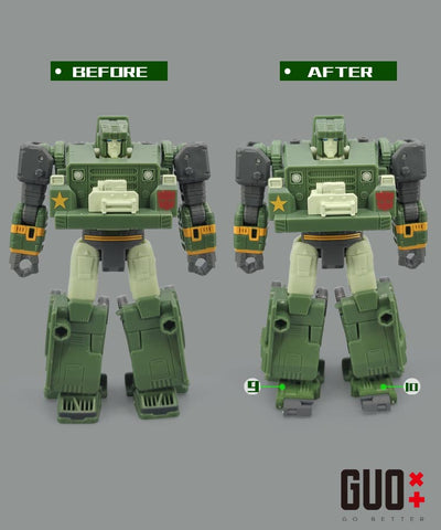Go Better Studio GX-61 / GX-18U / GX-08U GX61 / GX18U / GX08U Upgrade Kit / Gap fillers for Generations Selects Legacy United Autobots Hound / Sunstreak / Wheeljack Upgrade Kit