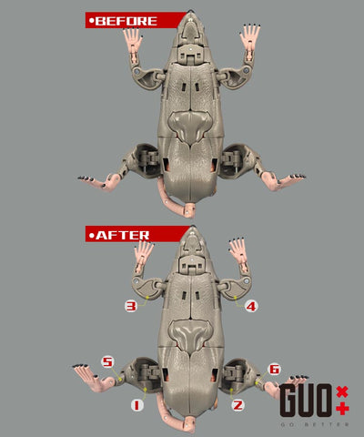 Go Better Studio GX-84 GX84 Upgrade Kit / Gap fillers for MPG-15 MPG15 Masterpiece Rattrap Upgrade Kit