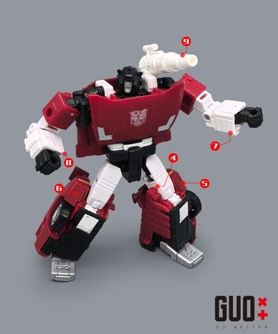 Go Better Studio GX-30DV GX30DV (GX-30B / 30B) Upgrade Kit / Gap fillers for  WFC Kingdom / SS Devastation Sideswipe Upgrade Kit