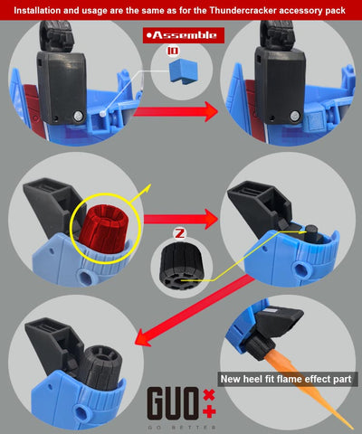 【Incoming】Go Better Studio GX-85R GX85R Upgrade Kit / Gap fillers for Studio Series SS86 Movie Starscream Upgrade Kit