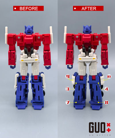 【Incoming】Go Better Studio GX-73R / GX-73B GX73R / GX73B Upgrade Kit / Gap fillers for Studio Series Devastation Optimus Prime Upgrade Kit