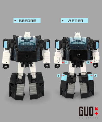 Go Better Studio GX-30W GX30W Upgrade Kit / Gap fillers for Legacy Armada Universe Wheeljack Upgrade Kit