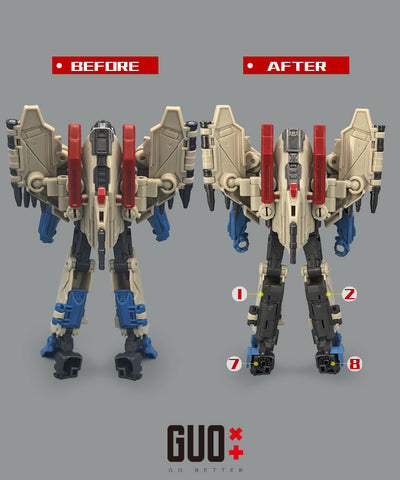 Go Better Studio GX-82 GX82 Upgrade Kit / Gap fillers for Studio Series One Starscream Upgrade Kit