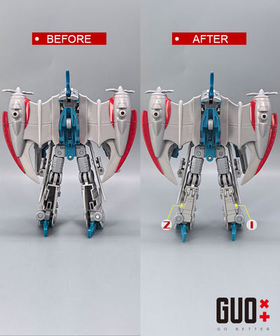 【Incoming】Go Better Studio GX-77 GX77 Upgrade Kit / Gap fillers for Timelines Comic Edition Hearts of Steel Starscream Upgrade Kit