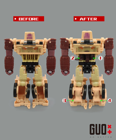 Go Better Studio GX-61B GX61B Upgrade Kit / Gap fillers for Legacy Evolution Detritus (Redeco Legacy United SS86 Hound) Upgrade Kit