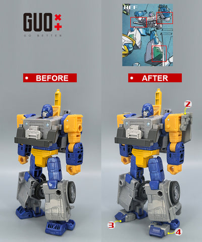 Go Better Studio GX-75 GX75 Upgrade Kit / Gap fillers for Age of the Primes AOTP Fistron (Iron Fist) Upgrade Kit