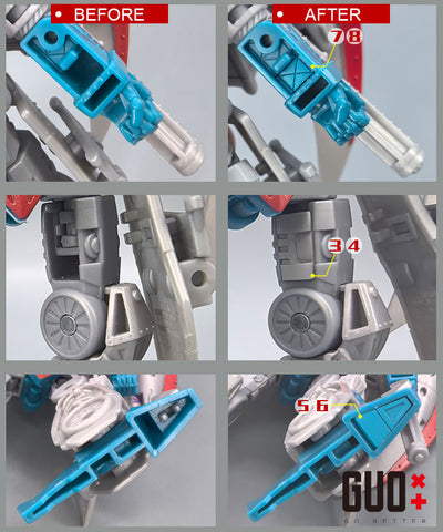 【Incoming】Go Better Studio GX-77 GX77 Upgrade Kit / Gap fillers for Timelines Comic Edition Hearts of Steel Starscream Upgrade Kit
