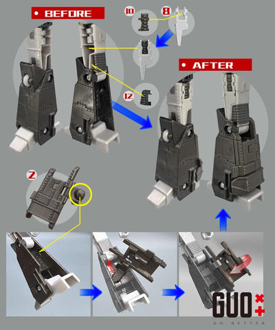 Go Better Studio GX-79 GX79 Upgrade Kit / Gap fillers for Timelines Hearts of Steel Megatron Upgrade Kit