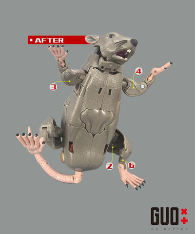 Go Better Studio GX-84 GX84 Upgrade Kit / Gap fillers for MPG-15 MPG15 Masterpiece Rattrap Upgrade Kit