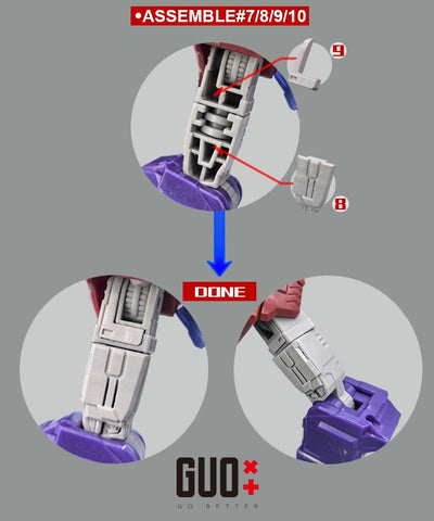 Go Better Studio GX-81 GX81 Upgrade Kit / Gap fillers for Age of the Primes Alpha Trion Upgrade Kit