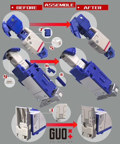 【Incoming】Go Better Studio GX-86 GX86 Upgrade Kit / Gap fillers for Studio Series SS86 Movie Soundwave Upgrade Kit