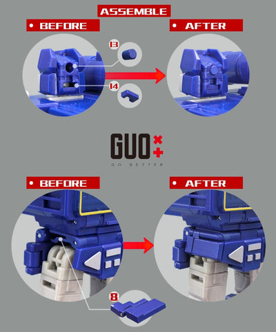 【Incoming】Go Better Studio GX-86 GX86 Upgrade Kit / Gap fillers for Studio Series SS86 Movie Soundwave Upgrade Kit
