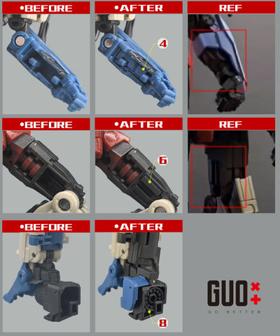 Go Better Studio GX-82 GX82 Upgrade Kit / Gap fillers for Studio Series One Starscream Upgrade Kit