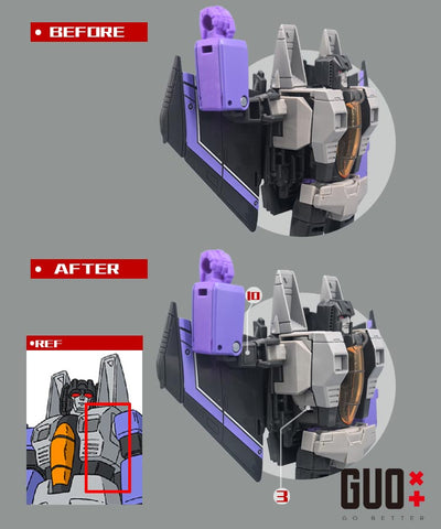 【Incoming】Go Better Studio GX-85B GX85B Upgrade Kit / Gap fillers for Studio Series SS86 Movie Skywarp Upgrade Kit