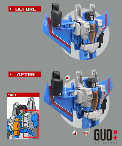 【Incoming】Go Better Studio GX-85 GX85 Upgrade Kit / Gap fillers for Studio Series SS86 Movie Thundercracker Upgrade Kit