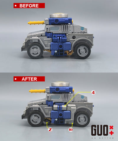 Go Better Studio GX-75 GX75 Upgrade Kit / Gap fillers for Age of the Primes AOTP Fistron (Iron Fist) Upgrade Kit