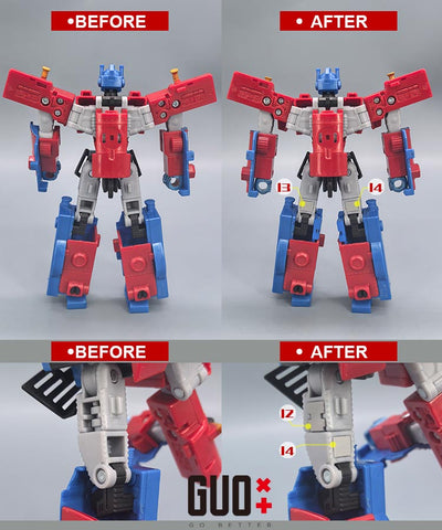 Go Better Studio GX-80 GX80 Upgrade Kit / Gap fillers for Timelines Hearts of Steel Optimus Prime Upgrade Kit