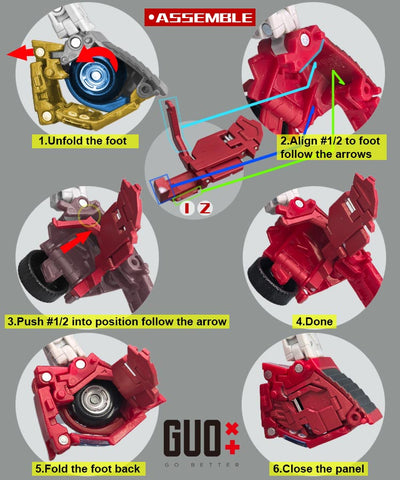 Go Better Studio GX-83 GX83 Upgrade Kit / Gap fillers for Studio Series SS86 Movie Windcharger Upgrade Kit