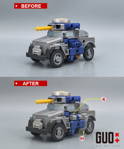 Go Better Studio GX-75 GX75 Upgrade Kit / Gap fillers for Age of the Primes AOTP Fistron (Iron Fist) Upgrade Kit