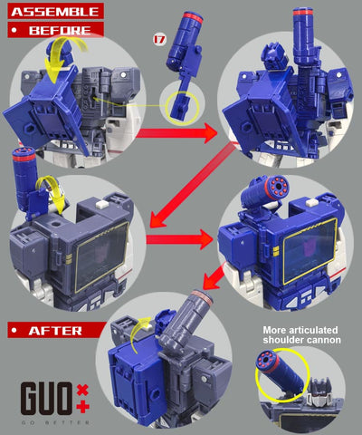 【Incoming】Go Better Studio GX-86 GX86 Upgrade Kit / Gap fillers for Studio Series SS86 Movie Soundwave Upgrade Kit
