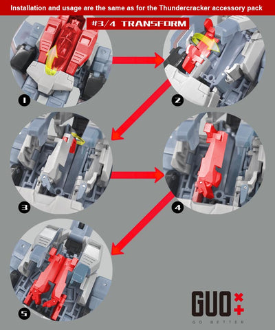 【Incoming】Go Better Studio GX-85B GX85B Upgrade Kit / Gap fillers for Studio Series SS86 Movie Skywarp Upgrade Kit