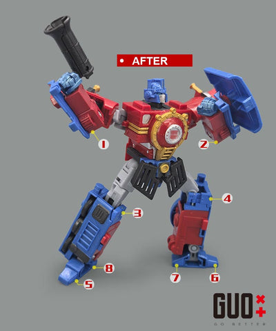 Go Better Studio GX-80 GX80 Upgrade Kit / Gap fillers for Timelines Hearts of Steel Optimus Prime Upgrade Kit