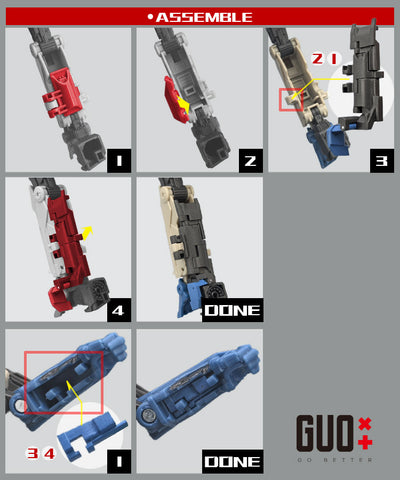 Go Better Studio GX-82 GX82 Upgrade Kit / Gap fillers for Studio Series One Starscream Upgrade Kit