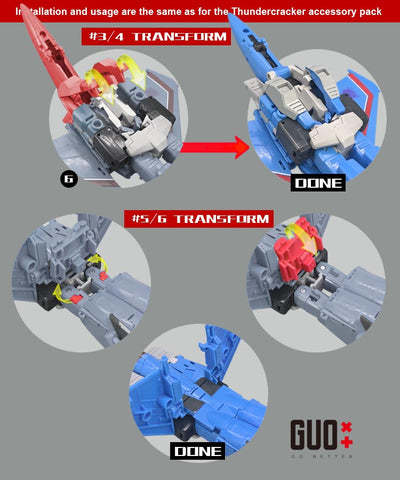 【Incoming】Go Better Studio GX-85B GX85B Upgrade Kit / Gap fillers for Studio Series SS86 Movie Skywarp Upgrade Kit