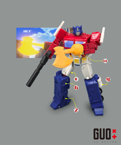 【Incoming】Go Better Studio GX-73R / GX-73B GX73R / GX73B Upgrade Kit / Gap fillers for Studio Series Devastation Optimus Prime Upgrade Kit