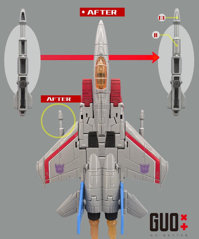 【Incoming】Go Better Studio GX-85R GX85R Upgrade Kit / Gap fillers for Studio Series SS86 Movie Starscream Upgrade Kit