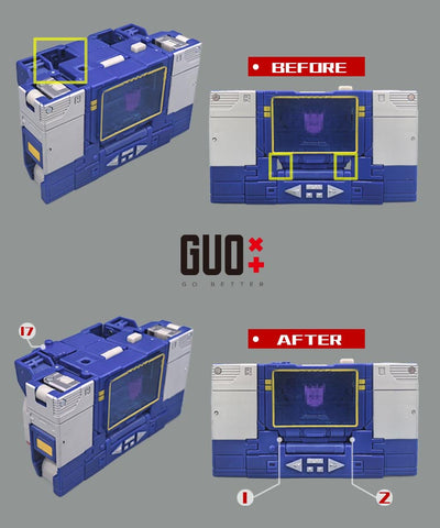 【Incoming】Go Better Studio GX-86 GX86 Upgrade Kit / Gap fillers for Studio Series SS86 Movie Soundwave Upgrade Kit