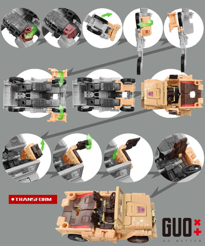 Go Better Studio GX-61 / GX-18U / GX-08U GX61 / GX18U / GX08U Upgrade Kit / Gap fillers for Generations Selects Legacy United Autobots Hound / Sunstreak / Wheeljack Upgrade Kit