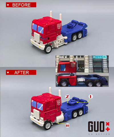 【Incoming】Go Better Studio GX-73R / GX-73B GX73R / GX73B Upgrade Kit / Gap fillers for Studio Series Devastation Optimus Prime Upgrade Kit