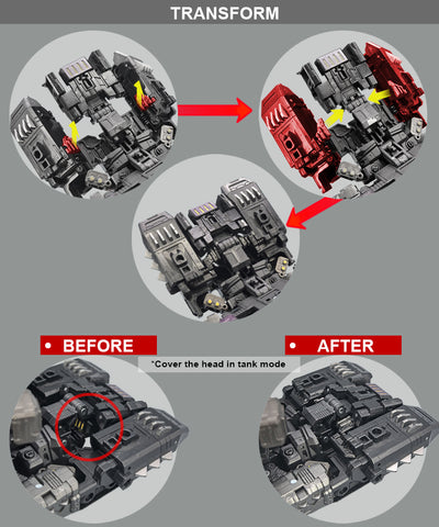 Go Better Studio GX-74 GX74 Upgrade Kit / Gap fillers for Age of the Primes Megatronus The Fallen Upgrade Kit