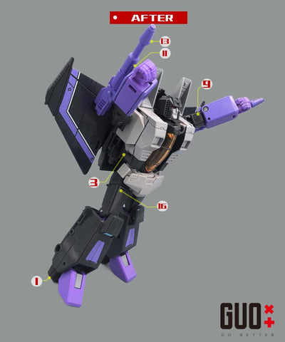 【Incoming】Go Better Studio GX-85B GX85B Upgrade Kit / Gap fillers for Studio Series SS86 Movie Skywarp Upgrade Kit