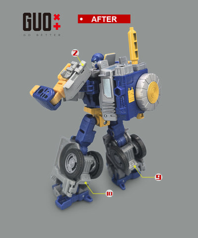 Go Better Studio GX-75 GX75 Upgrade Kit / Gap fillers for Age of the Primes AOTP Fistron (Iron Fist) Upgrade Kit