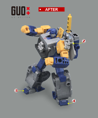 Go Better Studio GX-75 GX75 Upgrade Kit / Gap fillers for Age of the Primes AOTP Fistron (Iron Fist) Upgrade Kit