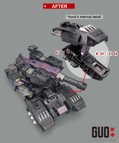 Go Better Studio GX-74 GX74 Upgrade Kit / Gap fillers for Age of the Primes Megatronus The Fallen Upgrade Kit
