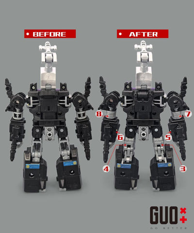 Go Better Studio GX-69 GX69 GB1137 GB-1137 Upgrade Kit / Gap fillers for Legacy Evolution Insecticon Bombshell Upgrade Kit